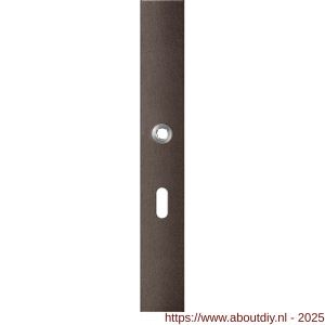 GPF Bouwbeslag Anastasius 1175.A1L BB56 deurkruk gatdeel linkswijzend langschild rechthoekig 282x40x8,5 mm BB56 Dark blend - A21012625 - afbeelding 1