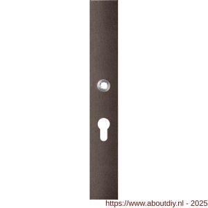 GPF Bouwbeslag Anastasius 1175.A1L PC55 deurkruk gatdeel linkswijzend langschild rechthoekig 282x40x8,5 mm PC55 Dark blend - A21012626 - afbeelding 1