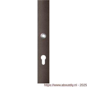 GPF Bouwbeslag Anastasius 1175.A1L PC72 deurkruk gatdeel linkswijzend langschild rechthoekig 282x40x8,5 mm PC72 Dark blend - A21012627 - afbeelding 1
