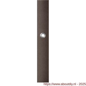 GPF Bouwbeslag Anastasius 1175.A1R blind deurkruk gatdeel rechtswijzend langschild rechthoekig 282x40x8,5 mm blind Dark blend - A21012628 - afbeelding 1