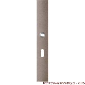 GPF Bouwbeslag Anastasius 1175.A3R BB56 deurkruk gatdeel rechtswijzend langschild rechthoekig 282x40x8,5 mm BB56 Mocca blend - A21012661 - afbeelding 1