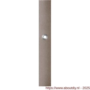 GPF Bouwbeslag Anastasius 1175.A3R blind deurkruk gatdeel rechtswijzend langschild rechthoekig 282x40x8,5 mm blind Mocca blend - A21012660 - afbeelding 1