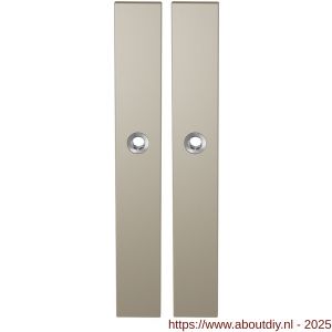 GPF Bouwbeslag Anastasius 1175.A4 blind langschild rechthoekig enkelverend 282x40x8,5 mm blind Champagne blend - A21012668 - afbeelding 1