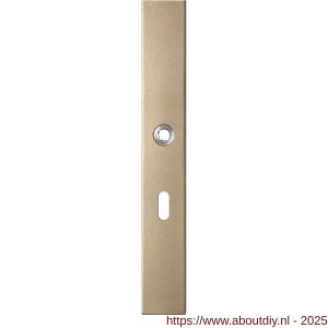 GPF Bouwbeslag Anastasius 1175.A4L BB56 deurkruk gatdeel linkswijzend langschild rechthoekig 282x40x8,5 mm BB56 Champagne blend - A21012673 - afbeelding 1