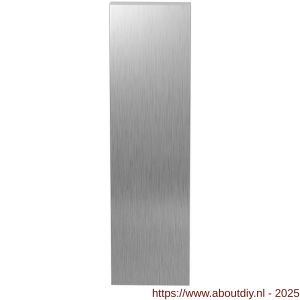 GPF Bouwbeslag RVS 1200.15L/R blind deurkruk gatdeel kortschild rechthoekig 169x46x8,5 mm geheel blind links-rechtswijzend RVS geborsteld - A21005746 - afbeelding 1