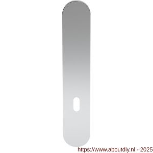 GPF Bouwbeslag RVS GPF1200.60L/R BB72 langschild gatdeel afgerond 218x40x8 mm zonder krukgat BB72 links-rechtsdraaiend RVS gepolijst - A21004108 - afbeelding 1