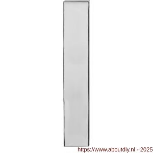 GPF Bouwbeslag RVS GPF1200.65L/R PC92 langschild gatdeel rechthoekig 218x40x8 mm zonder krukgat PC92 links-rechtsdraaiend RVS gepolijst - A21004128 - afbeelding 1