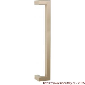 GPF Bouwbeslag Anastasius 9701.A4 deurgreep GPF13 verkropt 22x22x400/378 mm Champagne blend met enkel- en dubbelzijdige bevestiging - A21012344 - afbeelding 1