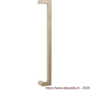 GPF Bouwbeslag Anastasius 9701.A4 deurgreep GPF13 verkropt 22x22x500/478 mm Champagne blend met enkel- en dubbelzijdige bevestiging - A21012345 - afbeelding 1
