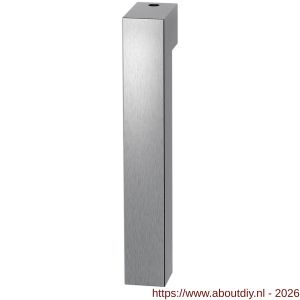 GPF Bouwbeslag RVS GPF1302.09KL/R Zaki+ raamkruk gatdeel zonder rozet korte nek links-rechtswijzend RVS geborsteld - A21010532 - afbeelding 1