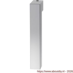 GPF Bouwbeslag RVS GPF1302.49KL/R Zaki+ raamkruk gatdeel zonder rozet korte nek links-rechtswijzend RVS gepolijst - A21013118 - afbeelding 1