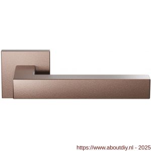 GPF Bouwbeslag Anastasius 1302.A2-02 Zaki+ deurkruk op vierkant rozet Bronze blend - A21010604 - afbeelding 1