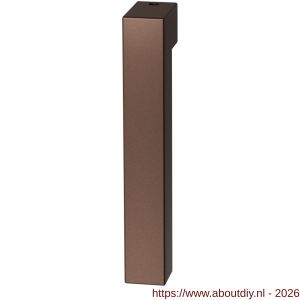 GPF Bouwbeslag Anastasius GPF1302KL/R Zaki+ raamkruk gatdeel korte nek links-rechtswijzend Bronze blend - A21012236 - afbeelding 1