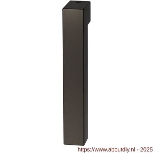 GPF Bouwbeslag Anastasius 1302KL/R Zaki+ raamkruk gatdeel links-rechtswijzend korte nek Dark blend - A21012238 - afbeelding 1