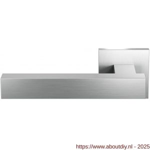 GPF Bouwbeslag RVS 1307.09-02L GPF1307.02L Toro+ deurkruk gatdeel op vierkant rozet RVS 50x50x8 mm linkswijzend RVS geborsteld - A21010040 - afbeelding 1
