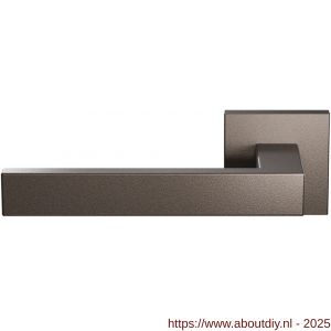 GPF Bouwbeslag Anastasius 1308.A1-02L Zika deurkruk linkswijzend op vierkant rozet 50x50x8 mm Dark blend - A21016576 - afbeelding 1