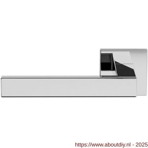 GPF Bouwbeslag RVS 1308.49-02L Zika deurkruk gatdeel linkswijzend op vierkant rozet 50x50x8 mm RVS gepolijst - A21013840 - afbeelding 1