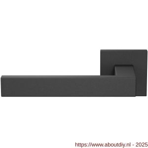 GPF Bouwbeslag ZwartWit 1308.61-02L Zika deurkruk linkswijzend op vierkant rozet 50x50x8 mm zwart - A21016572 - afbeelding 1