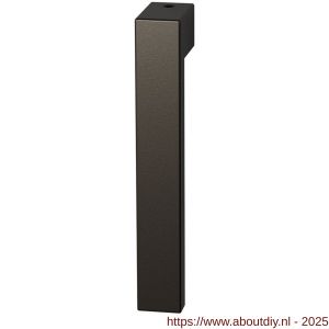 GPF Bouwbeslag Anastasius 1308.A1KL/R Zika raamkruk gatdeel zonder rozet links-rechtswijzend korte nek Dark blend - A21016556 - afbeelding 1