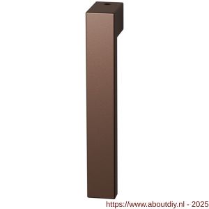 GPF Bouwbeslag Anastasius 1308.A2KL/R Zika raamkruk gatdeel zonder rozet links-rechtswijzend korte nek Bronze blend - A21016558 - afbeelding 1