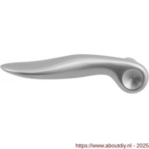GPF Bouwbeslag RVS 1330L Kare deurkruk gatdeel linkswijzend RVS geborsteld - A21002630 - afbeelding 1