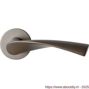 GPF Bouwbeslag Anastasius 1340.A3-00 Kino deurkruk gatdeel op rond rozet links-rechtswijzend Mocca blend - A21010622 - afbeelding 1
