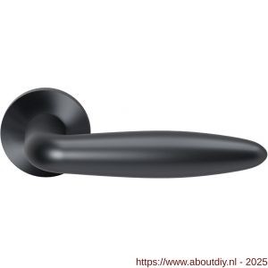GPF Bouwbeslag Entree GPF135VRP1 Sigaar model deurkruk op rozet 53x6 mm PVD antraciet - A21009247 - afbeelding 1