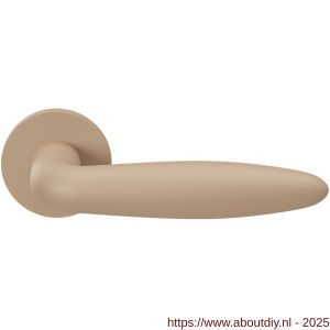 GPF Bouwbeslag Urban Jungle 135VRU1R Sigaar model deurkruk gatdeel op rozet 53x6 mm rechtswijzend Sand - A21008824 - afbeelding 1