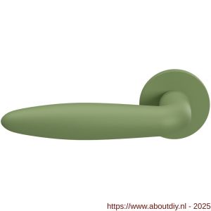 GPF Bouwbeslag Urban Jungle 135VRU3L Pepe deurkruk gatdeel op rozet 53x6 mm linkswijzend Leaf - A21008822 - afbeelding 1