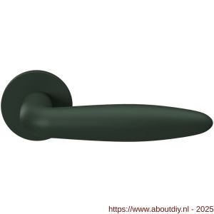 GPF Bouwbeslag Urban Jungle 135VRU4R Sigaar model deurkruk gatdeel op rozet 53x6 mm rechtswijzend Moss - A21008827 - afbeelding 1