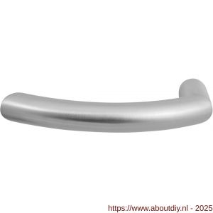 GPF Bouwbeslag RVS GPF2025L/R Hoki deurkruk gatdeel links-rechtswijzend RVS geborsteld - A21002531 - afbeelding 1