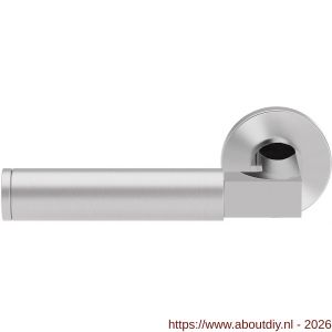 GPF Bouwbeslag RVS GPF2080.49/09-00L/R Kuri Duo deurkruk gatdeel op rond rozet 50x8 mm RVS gepolijst - A21013855 - afbeelding 1