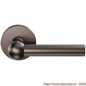 GPF Bouwbeslag Anastasius GPF3040.A1-00 GPF3040.A1 Hipi deurkruk gatdeel links-rechtswijzend 50x8 mm op rond rozet Dark blend - A21013895 - afbeelding 1