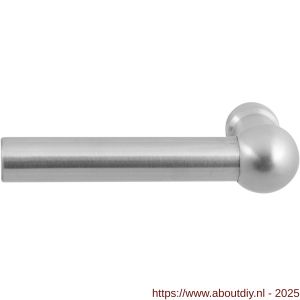GPF Bouwbeslag RVS 3040L/R Hipi deurkruk gatdeel links-rechtswijzend 103,5 mm RVS geborsteld - A21002683 - afbeelding 1