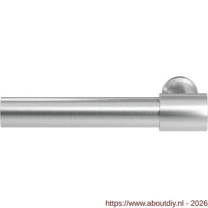 GPF Bouwbeslag RVS GPF3041L/R Hipi Deux deurkruk gatdeel 103 mm links-rechtswijzend RVS geborsteld - A21008029 - afbeelding 1