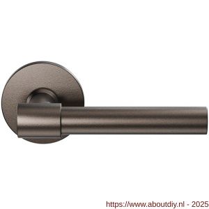 GPF Bouwbeslag Anastasius 3041.A1-05 Hipi Deux deurkruk 103 mm op rond rozet Dark blend - A21010626 - afbeelding 1