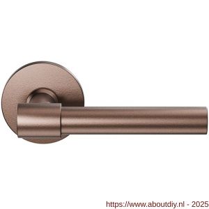 GPF Bouwbeslag Anastasius 3041.A2-05 Hipi Deux deurkruk 103 mm op rond rozet Bronze blend - A21010628 - afbeelding 1