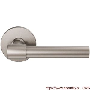 GPF Bouwbeslag Anastasius 3041.A3-05 Hipi Deux deurkruk 103 mm op rond rozet Mocca blend - A21010630 - afbeelding 1