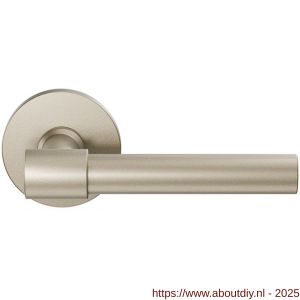GPF Bouwbeslag Anastasius 3041.A4 Hipi Deux deurkruk 103 mm op rond rozet Champagne blend - A21010631 - afbeelding 1