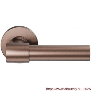 GPF Bouwbeslag Anastasius 3042.A2-00 Hipi Deux+ deurkruk 105,5 mm op rond rozet Bronze blend - A21010636 - afbeelding 1