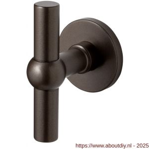 GPF Bouwbeslag Anastasius 3045.A1-05 GPF3045.A1 Hipi kruisknop op rond rozet 50x6 mm vast met knopvastzetter Dark blend - A21013903 - afbeelding 1