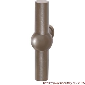 GPF Bouwbeslag Anastasius 3045.A3 GPF3045.A3 Hipi kruiskruk gatdeel links-rechtswijzend 50x8 mm Mocca blend - A21012263 - afbeelding 1