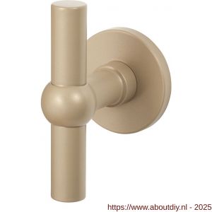 GPF Bouwbeslag Anastasius 3045.A4-05 GPF3045.A4 Hipi kruisknop op rond rozet 50x6 mm vast met knopvastzetter Champagne blend - A21013906 - afbeelding 1