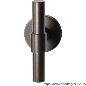 GPF Bouwbeslag Anastasius 3046.A1-05 Hipi Deux kruiskruk 103 mm op rozet Dark blend - A21011094 - afbeelding 1