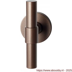 GPF Bouwbeslag Anastasius 3046.A2-05 Hipi Deux kruisknop vast met knopvastzetter 103 mm op rond rozet Bronze blend - A21013909 - afbeelding 1