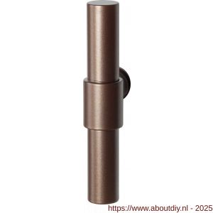 GPF Bouwbeslag Anastasius 3046.A2 L/R Hipi Deux kruiskruk gatdeel links-rechtswijzend 103 mm Bronze blend - A21010558 - afbeelding 1