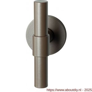 GPF Bouwbeslag Anastasius 3046.A3-05 Hipi Deux kruisknop vast met knopvastzetter 103 mm op rond rozet Mocca blend - A21013910 - afbeelding 1