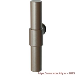GPF Bouwbeslag Anastasius 3046.A3 L/R Hipi Deux kruiskruk gatdeel links-rechtswijzend 103 mm Mocca blend - A21010559 - afbeelding 1