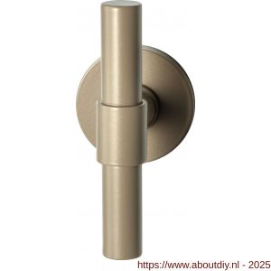 GPF Bouwbeslag Anastasius 3046.A4-05 Hipi Deux kruisknop vast met knopvastzetter 103 mm op rond rozet Champagne blend - A21013911 - afbeelding 1