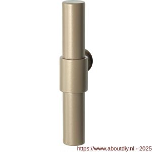 GPF Bouwbeslag Anastasius 3046.A4 L/R Hipi Deux kruiskruk gatdeel links-rechtswijzend 103 mm Champagne blend - A21010560 - afbeelding 1
